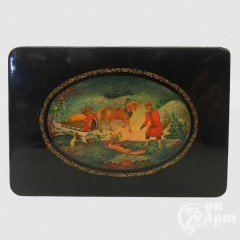Шкатулка лаковая " Хитрая лиса "